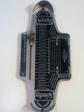 Stride Rite Junior Brannock Device Vintage Shoe Measuring Tool Syracuse NY